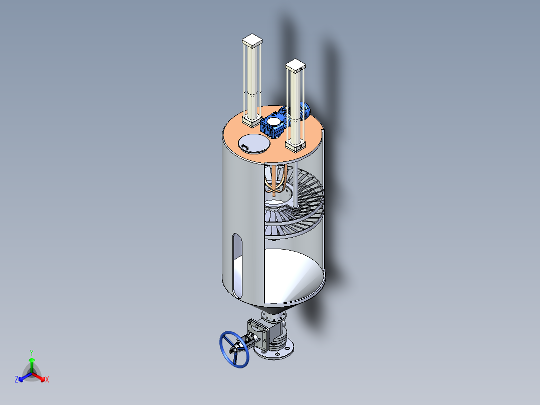高效搅拌机三维图=1550457==40ku正等轴测图