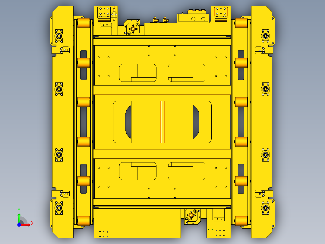 UG升降台模型前视图