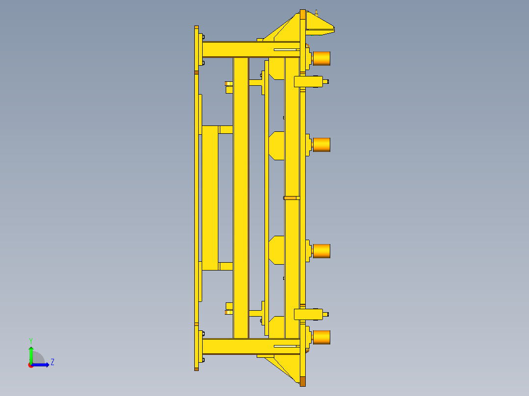 UG升降台模型左视图