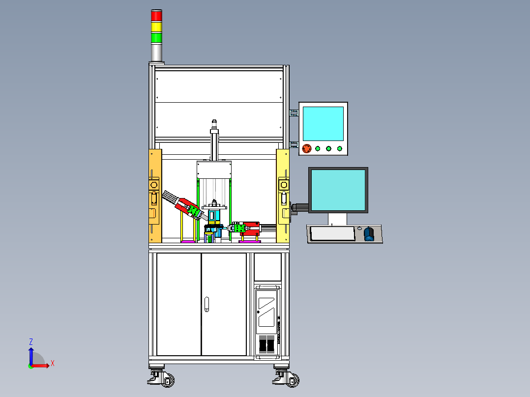 性能测试机前视图