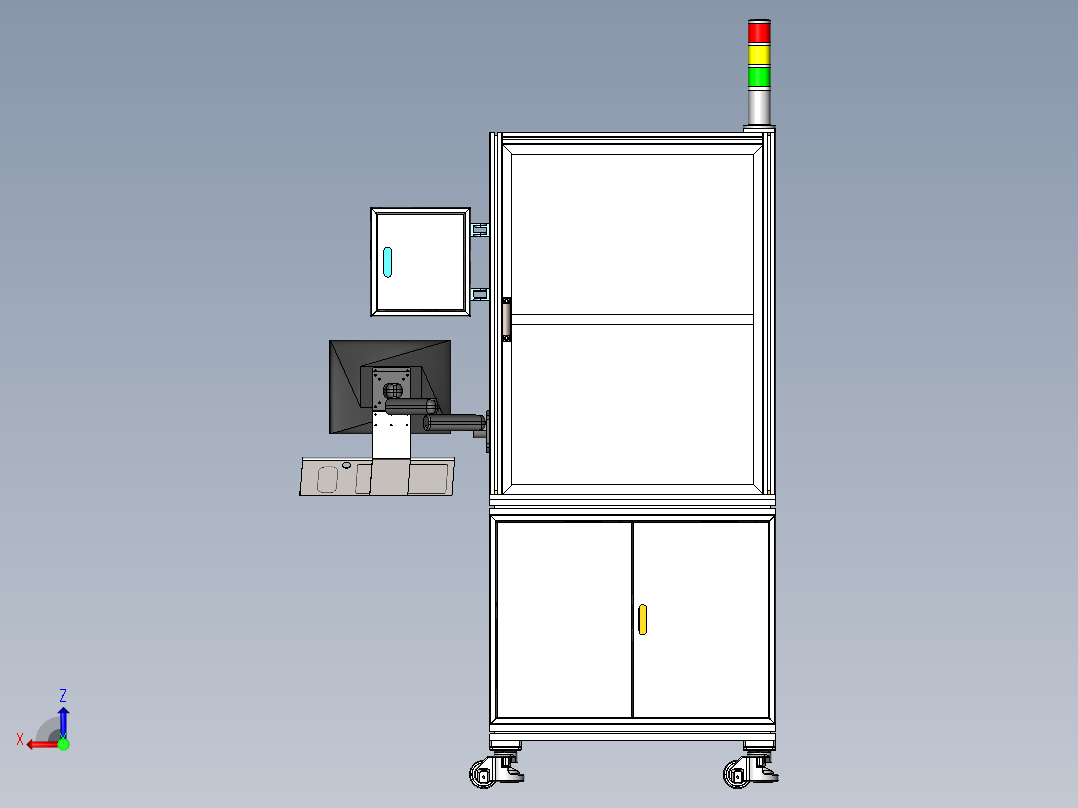 性能测试机后视图