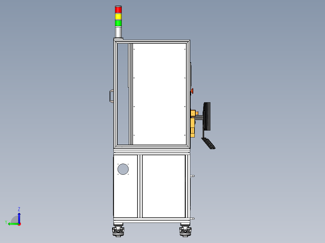性能测试机左视图