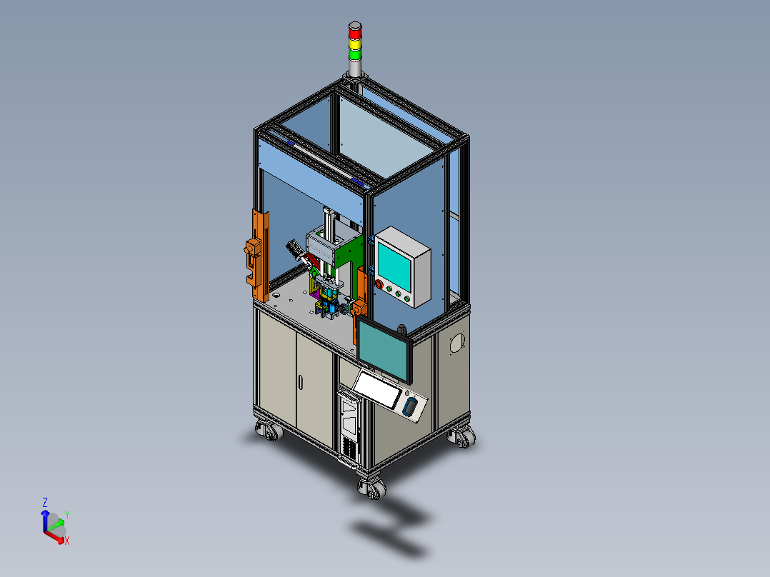 性能测试机正等轴测图
