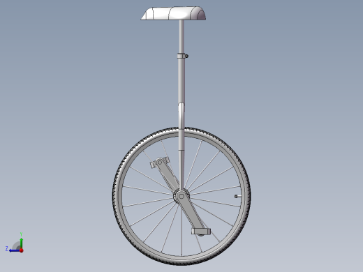 90---独轮车sw2010三维图纸模型设计图纸右视缩略图