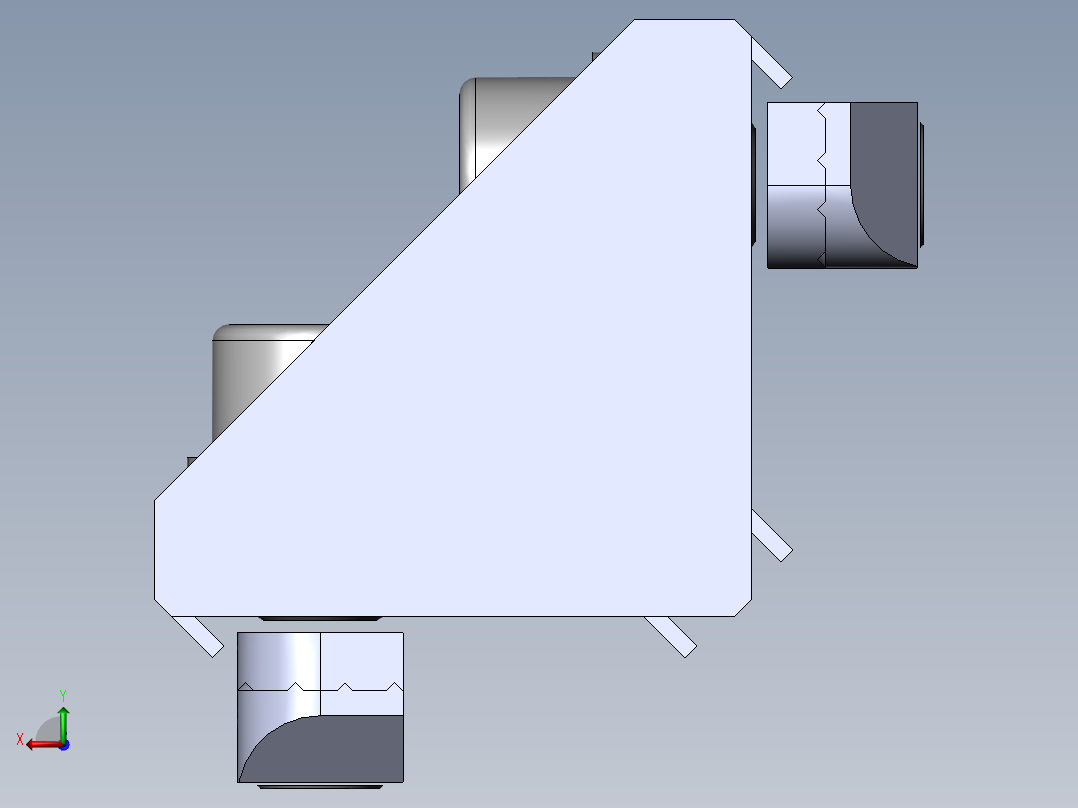 铝型材及其附件3.21.40.4040.STD右视图