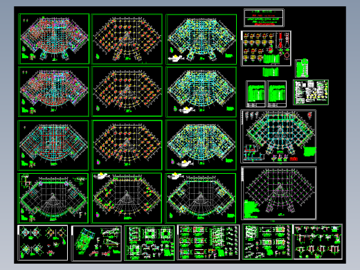 框架结构学校食堂结构图纸