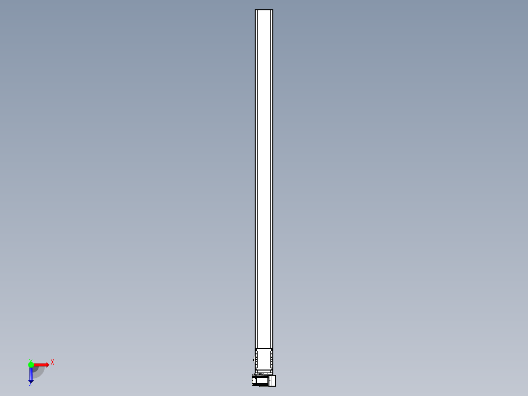 同步带全封闭直线模组TPA-HCB-105D-90-L1950-RU-C-P20-N3俯视图