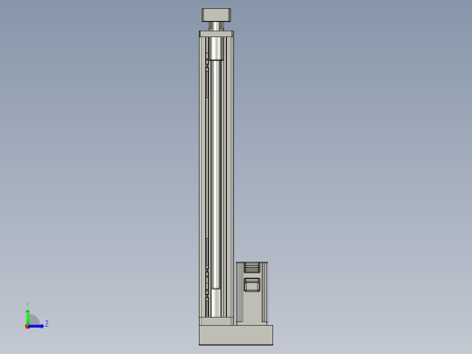12VZ电动缸-VZ6D-S400-BD左视缩略图