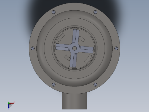 食品垃圾处理器设计含SW三维图==919898==500ku俯视缩略图