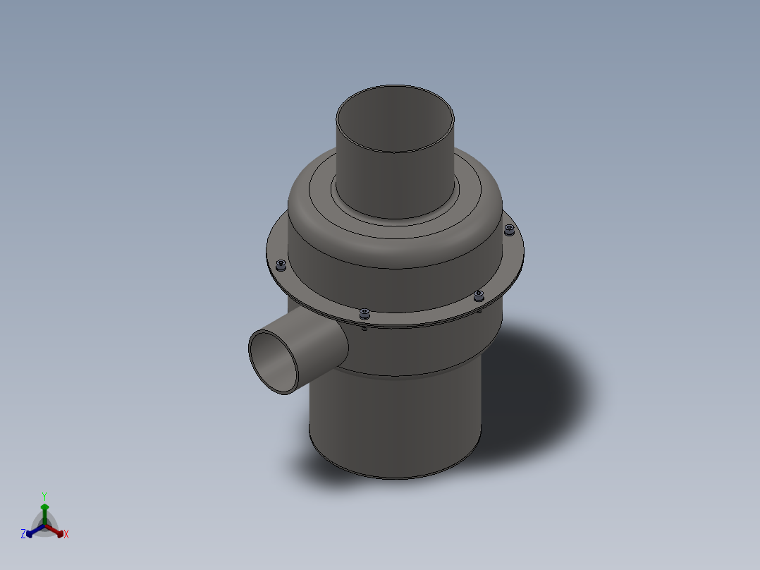 食品垃圾处理器设计含SW三维图==919898==500ku正等轴测图