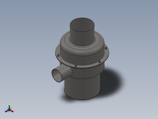 食品垃圾处理器设计含SW三维图==919898==500ku正等轴测缩略图