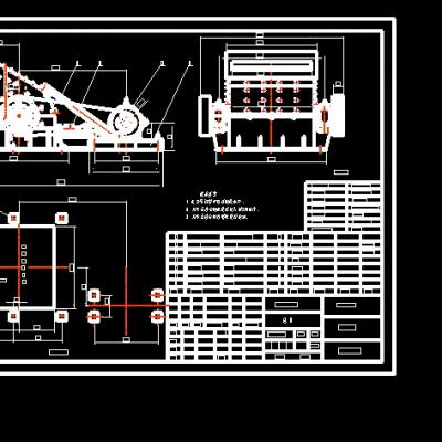 反击锤式破碎机CAD图 机械设计参考资料设计素材