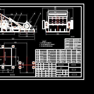 反击锤式破碎机CAD图 机械设计参考资料设计素材缩略图