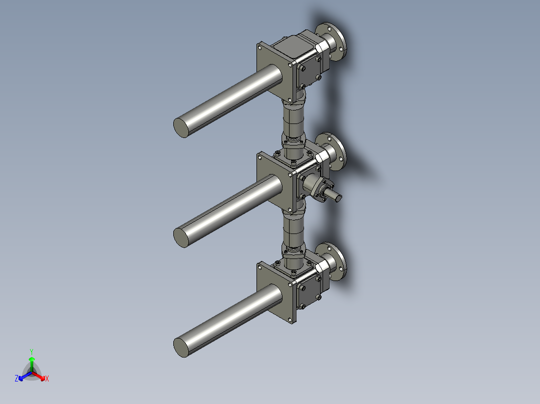 HM2-1A-II-200-三台联动主视图