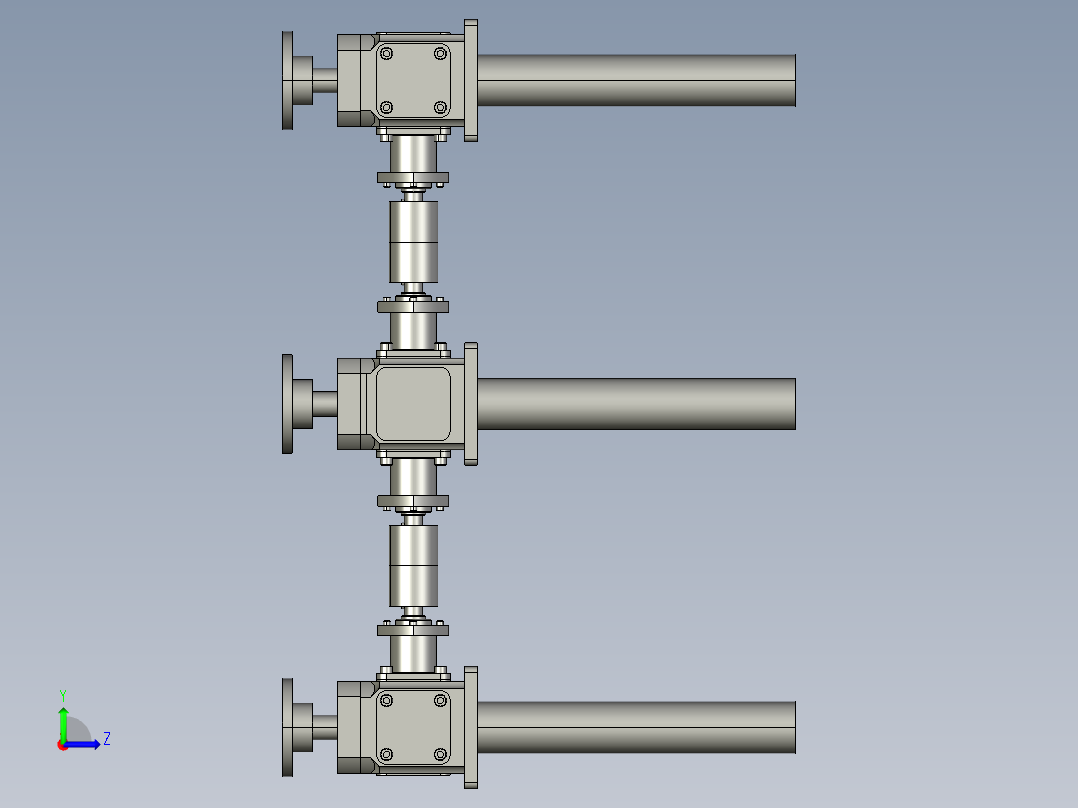 HM2-1A-II-200-三台联动左视图