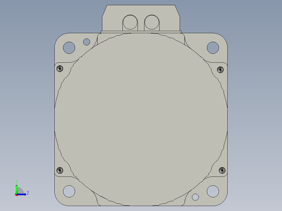 MBMP3A1ESC无刷电机左视图