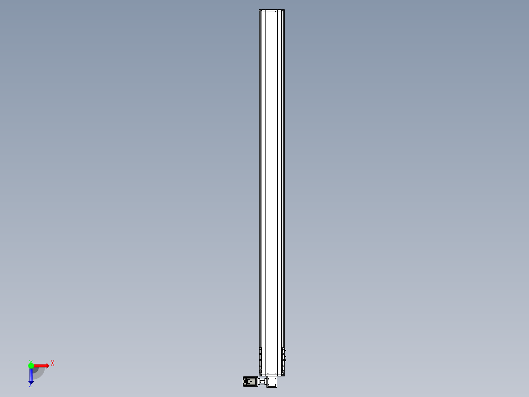 东锦同步带传动-直线滑台模组DH210B-L150-S2700-BL-P750W-C3俯视图