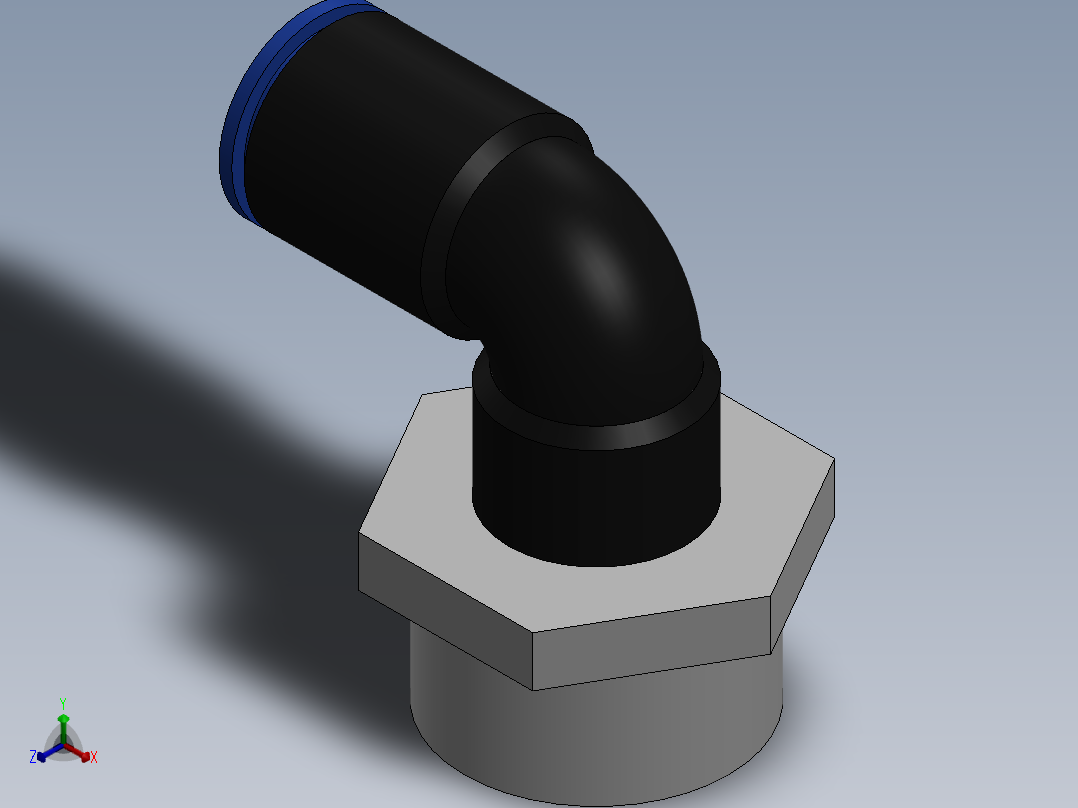 Ø8 x 1-2G COTOVELO 90° MACHO GIRAT. (C02470848)主视图