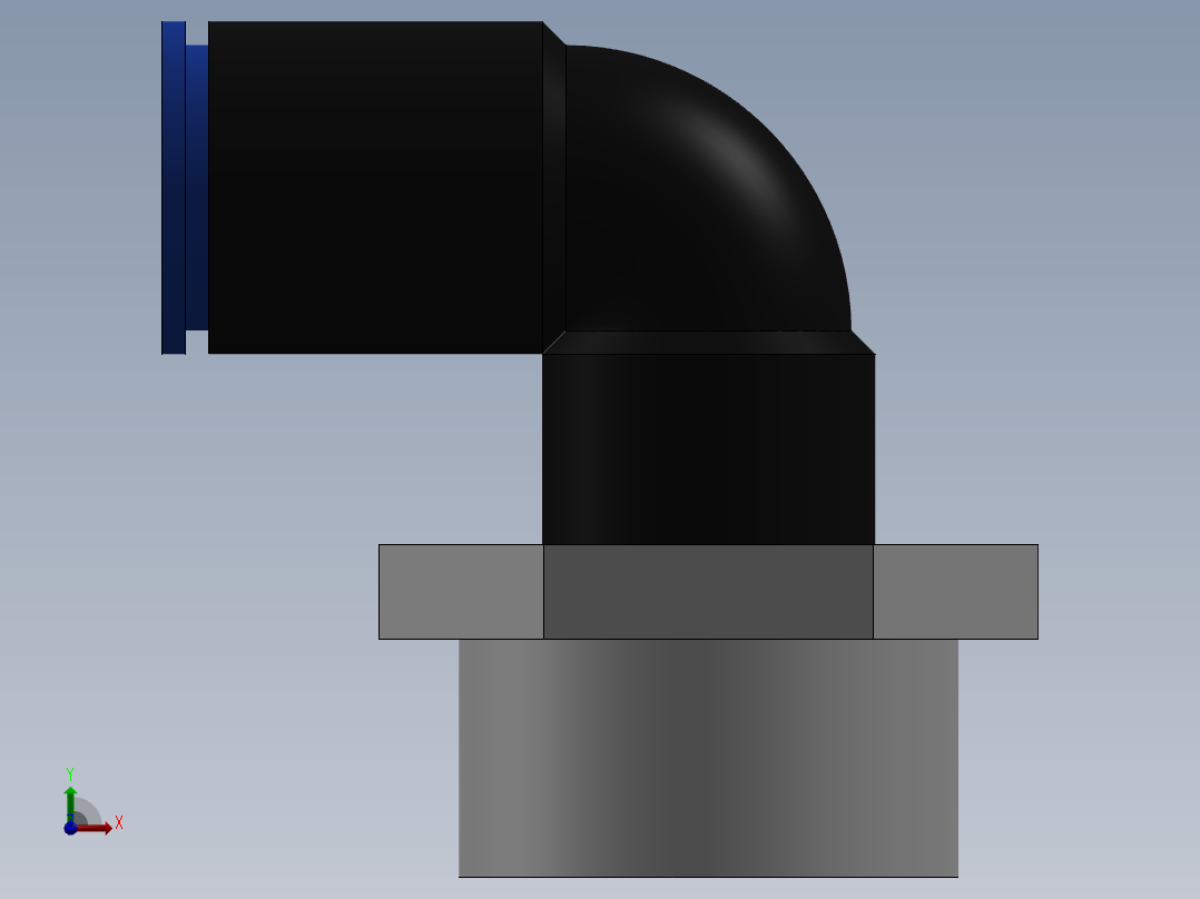 Ø8 x 1-2G COTOVELO 90° MACHO GIRAT. (C02470848)前视图