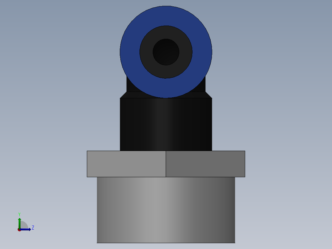 Ø8 x 1-2G COTOVELO 90° MACHO GIRAT. (C02470848)左视图