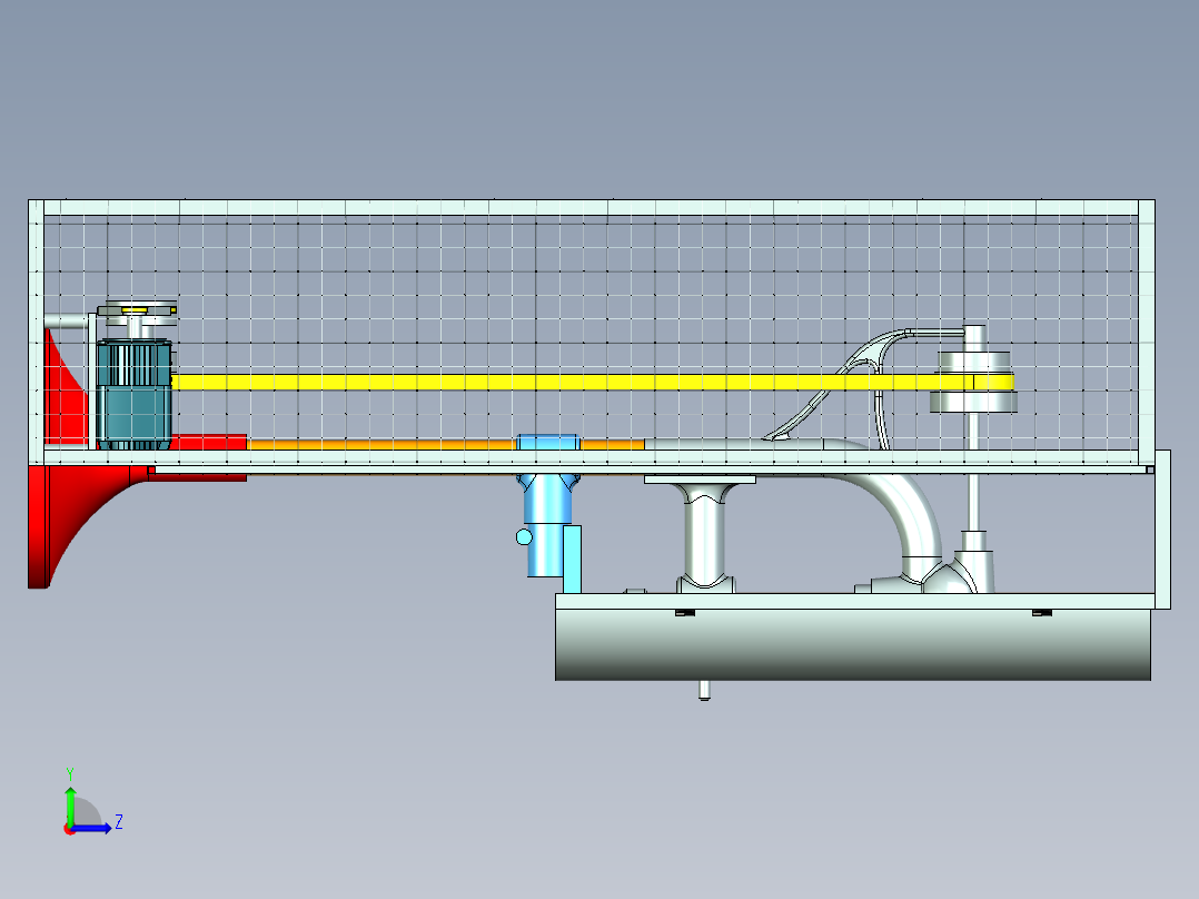 径向钻孔机左视图