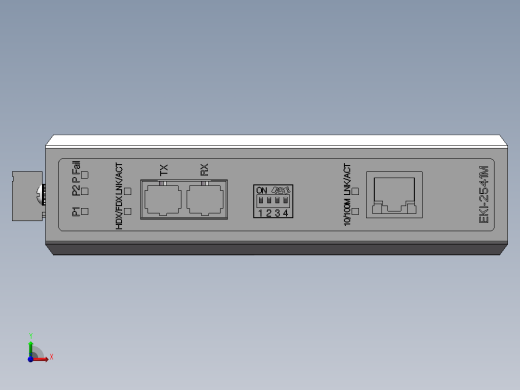 光电转换器eki-2541m三维模型前视缩略图