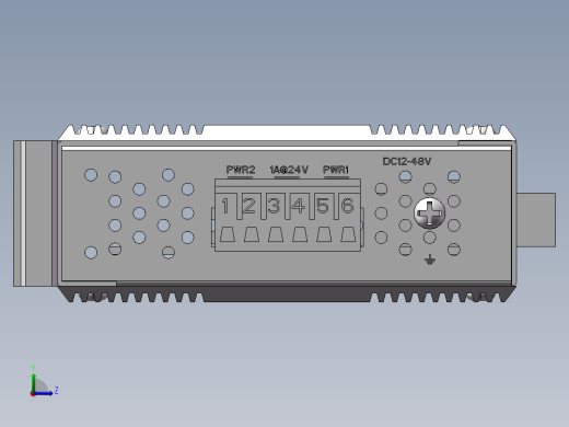 光电转换器eki-2541m三维模型左视缩略图