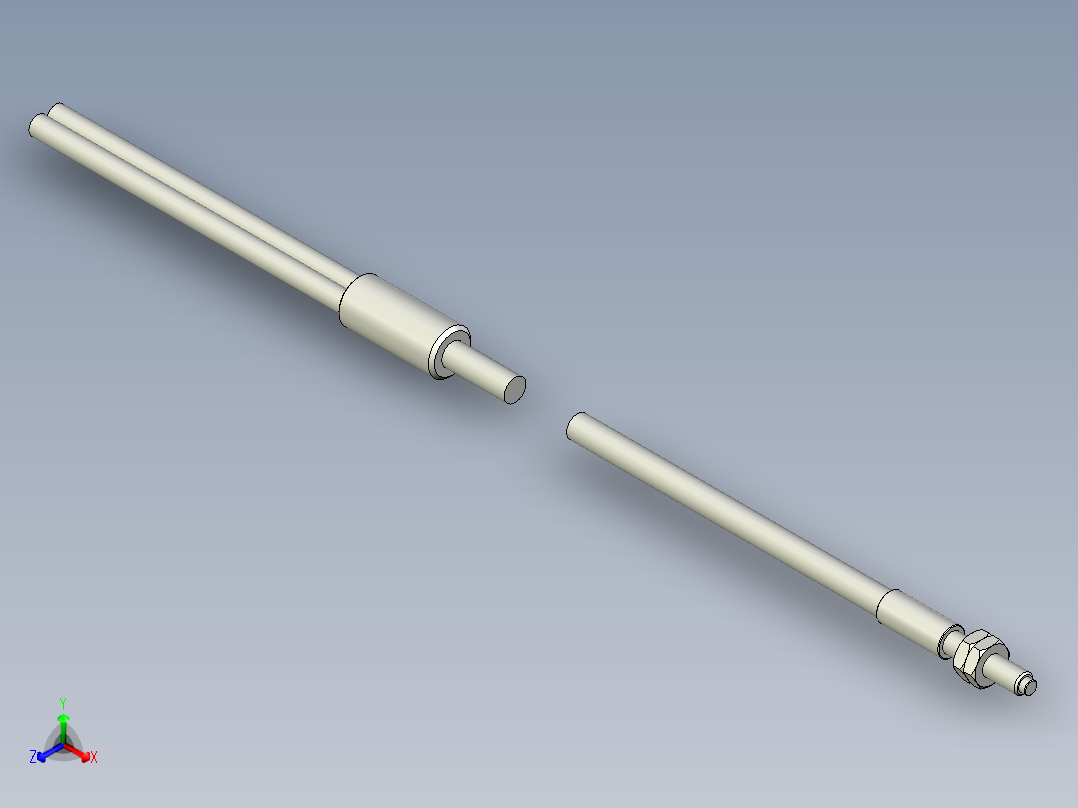 耐高温玻璃光纤_漫反射型FR-GW311_3D主视图