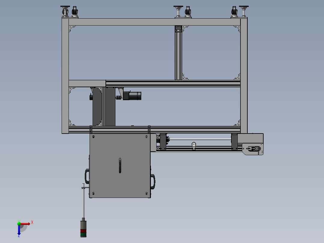 装载卸载机sw21俯视图
