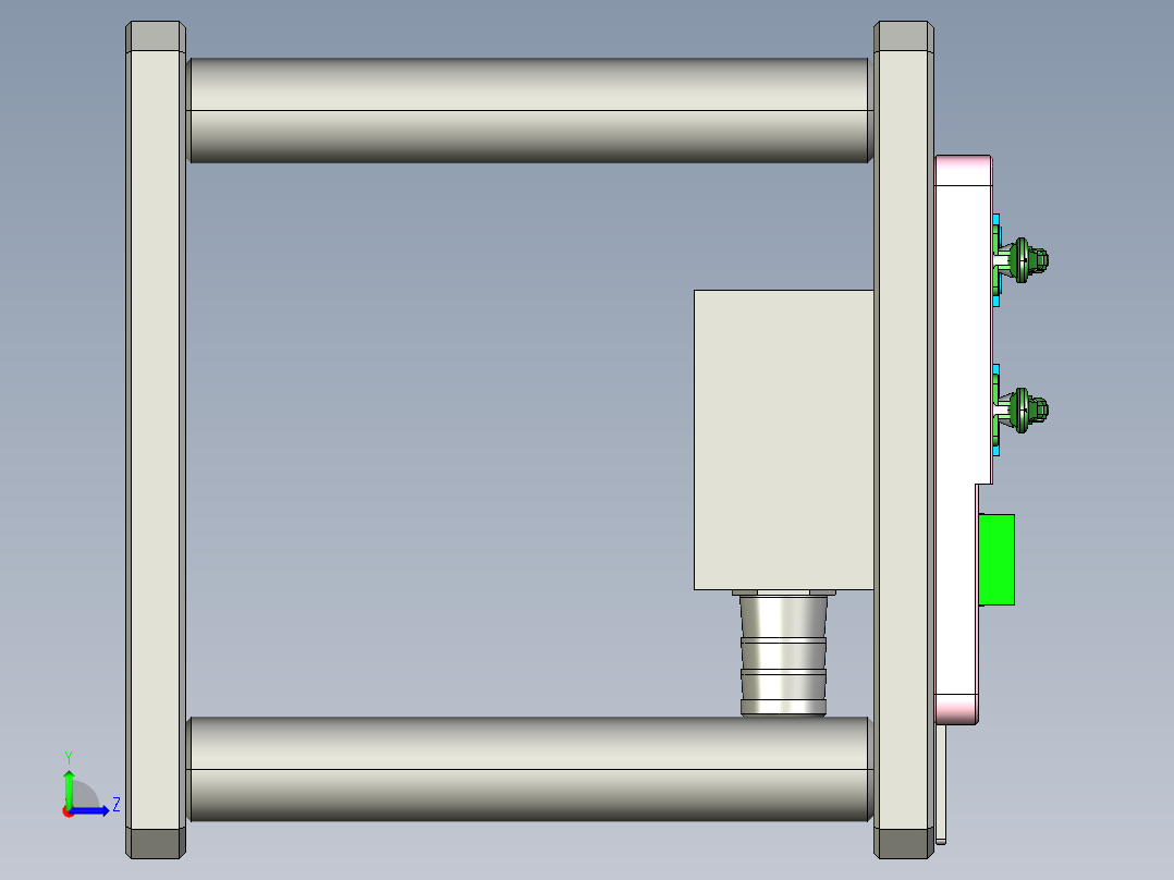 2nd-camera-ring-笔记本CNC工装夹具三维模型CNC2左视图