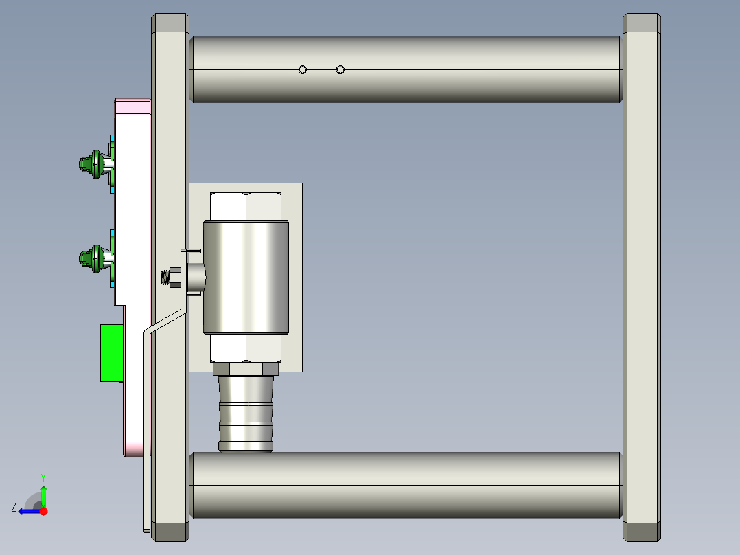 2nd-camera-ring-笔记本CNC工装夹具三维模型CNC2右视图