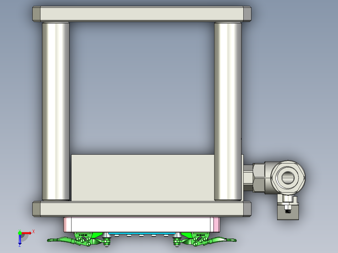 2nd-camera-ring-笔记本CNC工装夹具三维模型CNC2俯视图