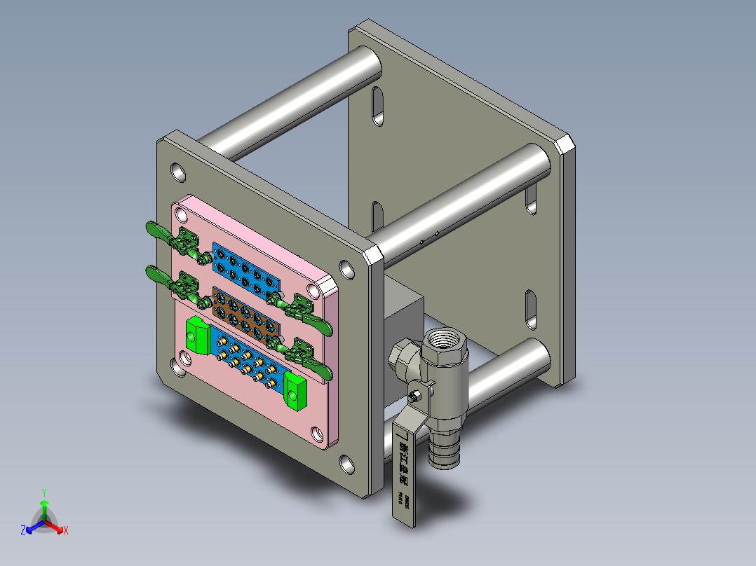 2nd-camera-ring-笔记本CNC工装夹具三维模型CNC2正等轴测图
