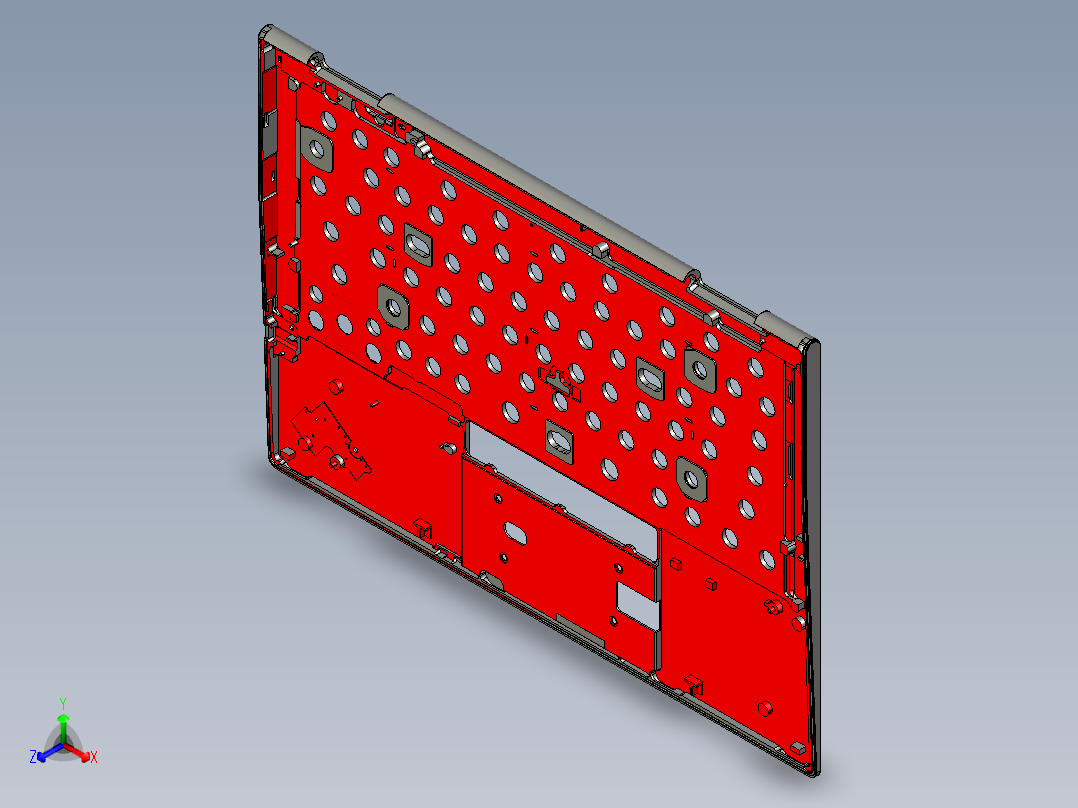 锻压笔记本C壳铣内腔UG程序模型
