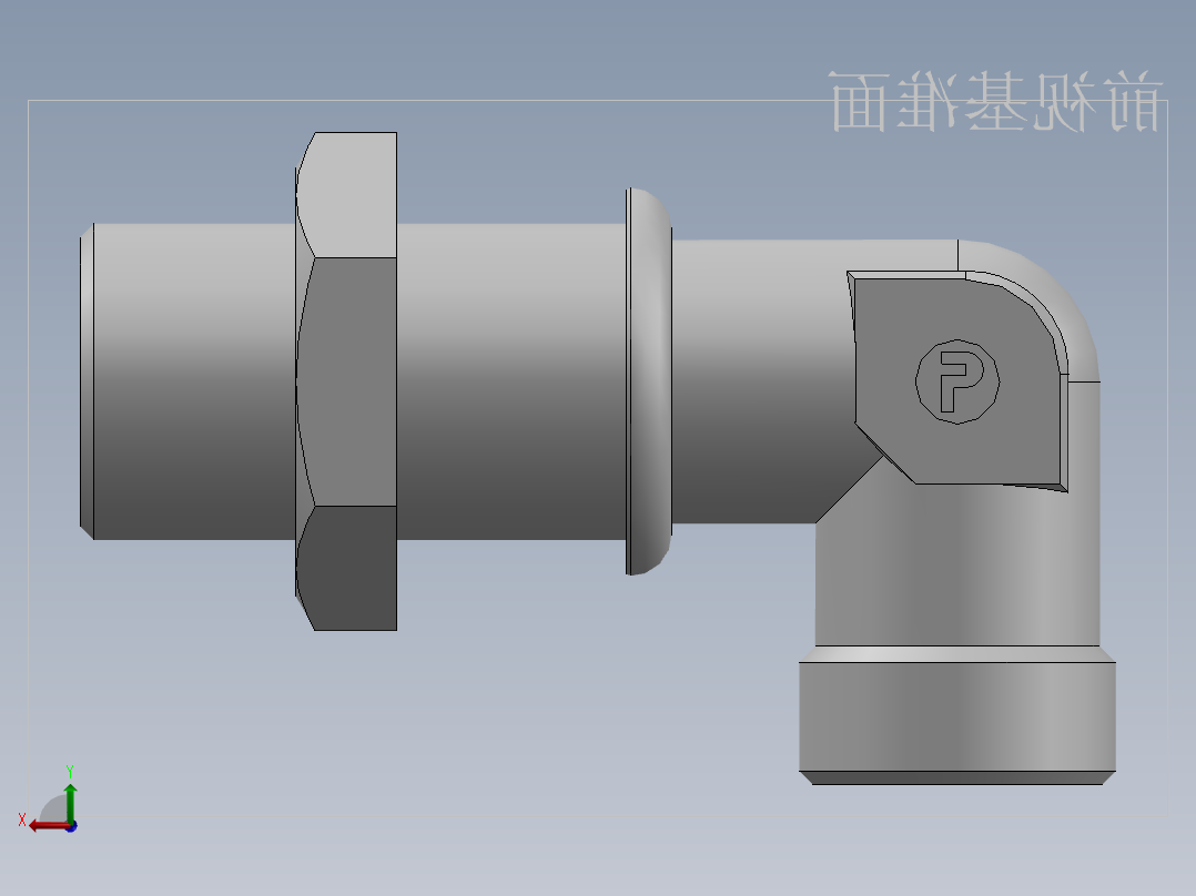 直角过板接头、6C9-22LN后视图