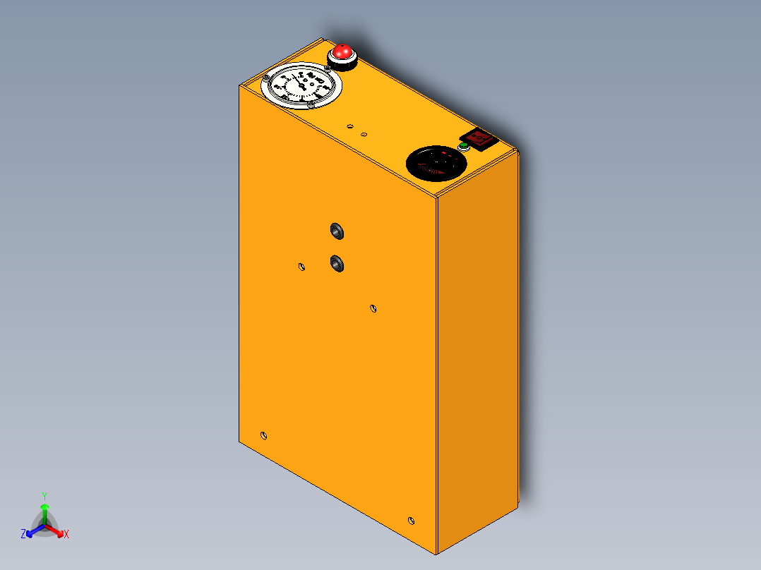 A3003550-地板式真空吸尘器正等轴测图