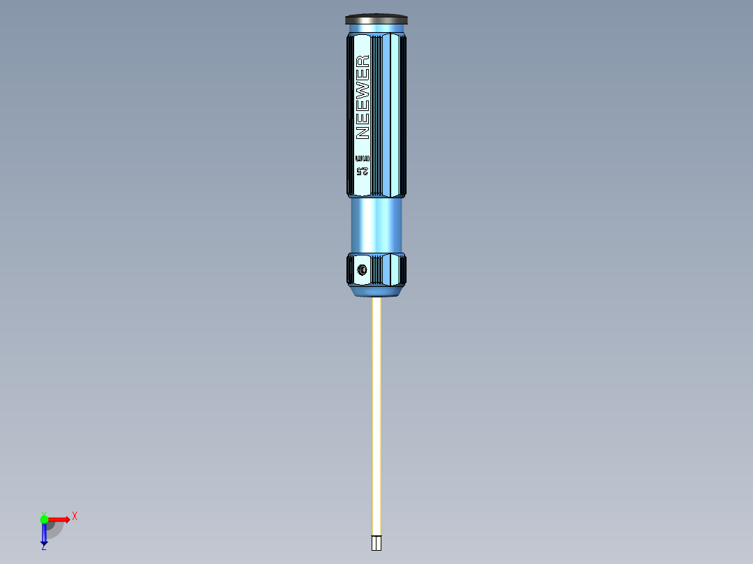 A0002774-Neewer 2.5 六角梅花螺丝刀俯视图