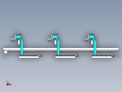 物料的自动化运输与分拣机构前视缩略图