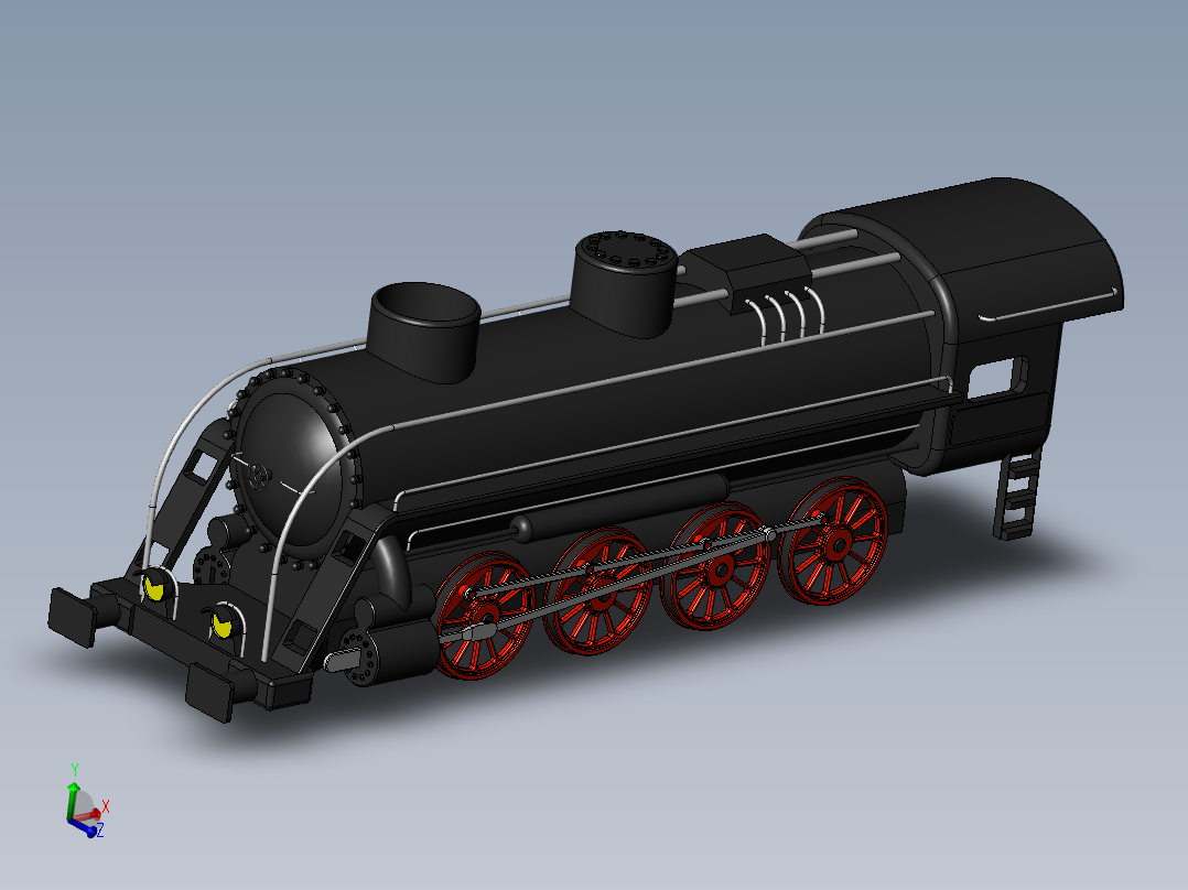 火车机车列车locomotive-10831-模型格式为 sw