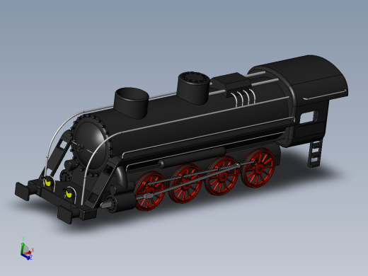 火车机车列车locomotive-10831-模型格式为 sw