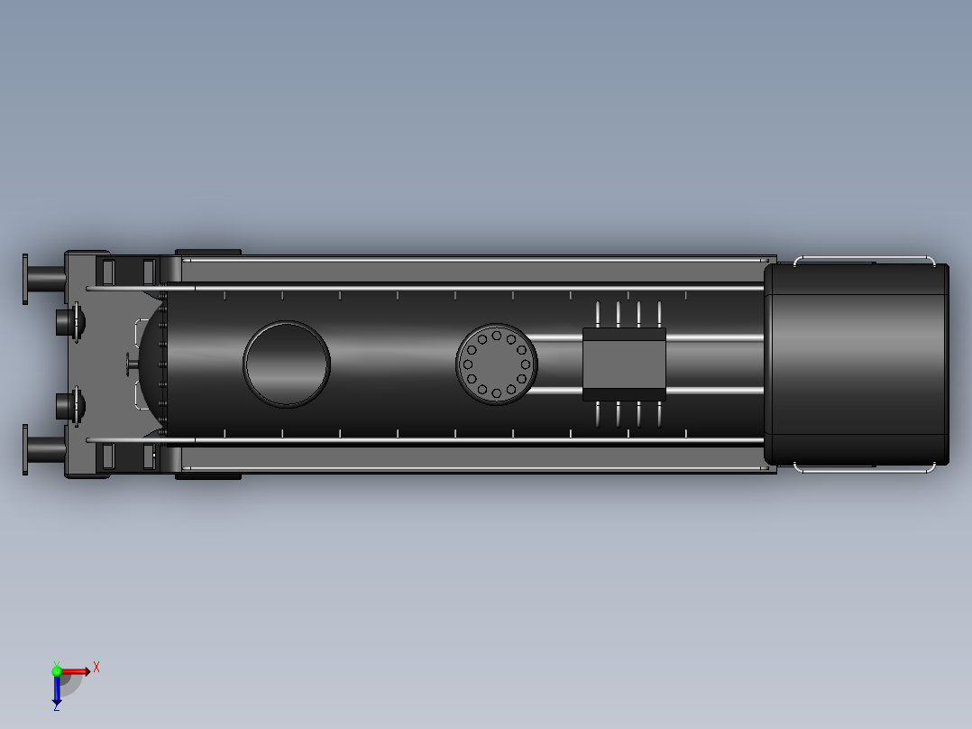 火车机车列车locomotive-10831-模型格式为 sw俯视图