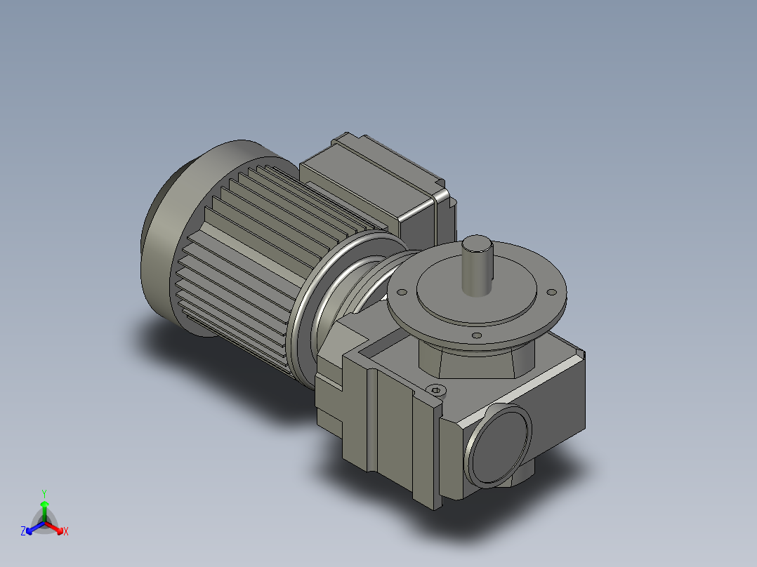 SF37DR63L4M3-FL120正等轴测图