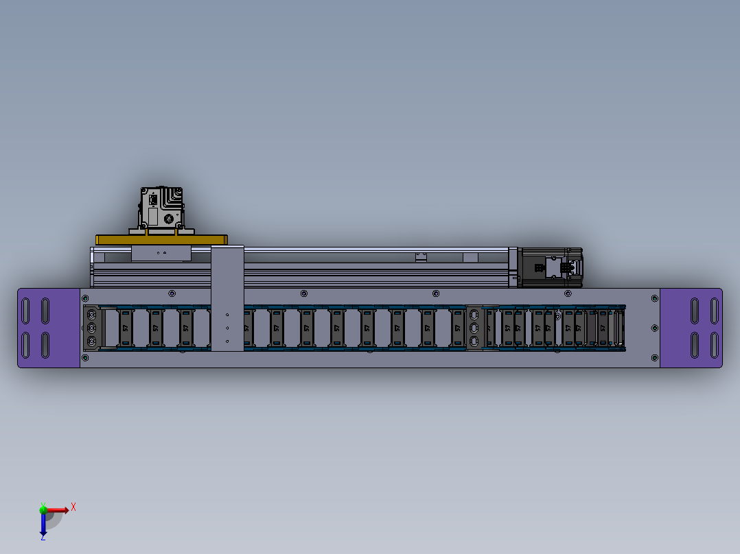 双工位视觉自动检测设备俯视图