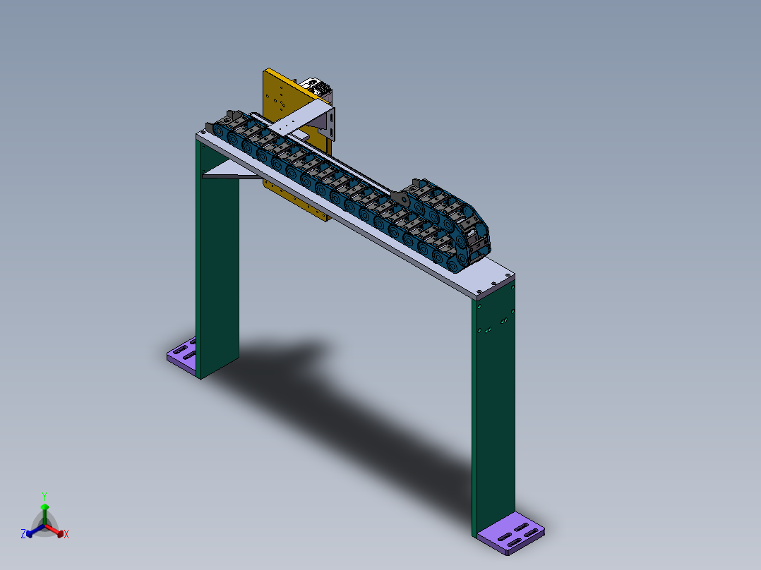 双工位视觉自动检测设备正等轴测图