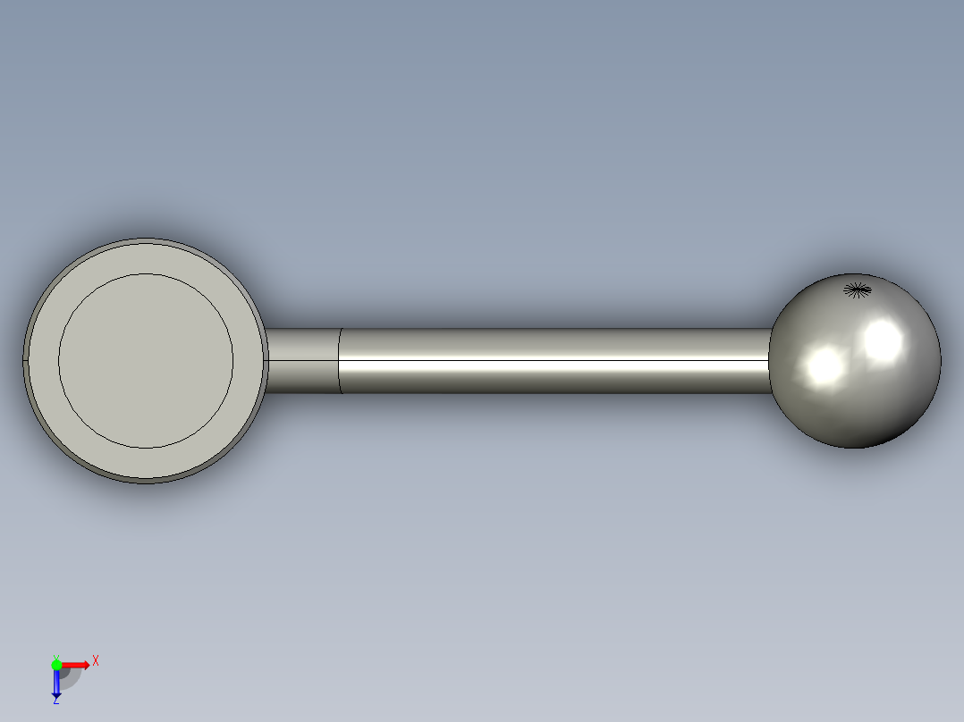 GN125可调节张力手柄短GN_125-45-M16-E俯视图