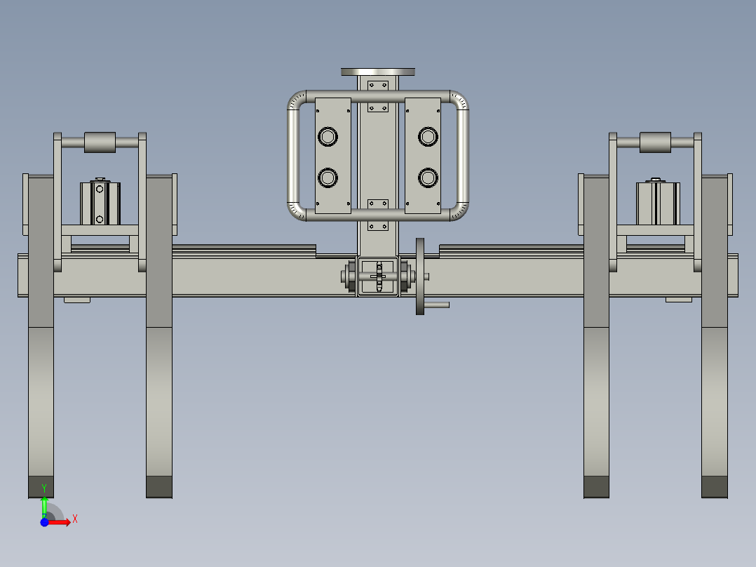 圆形棒料固定夹具前视图