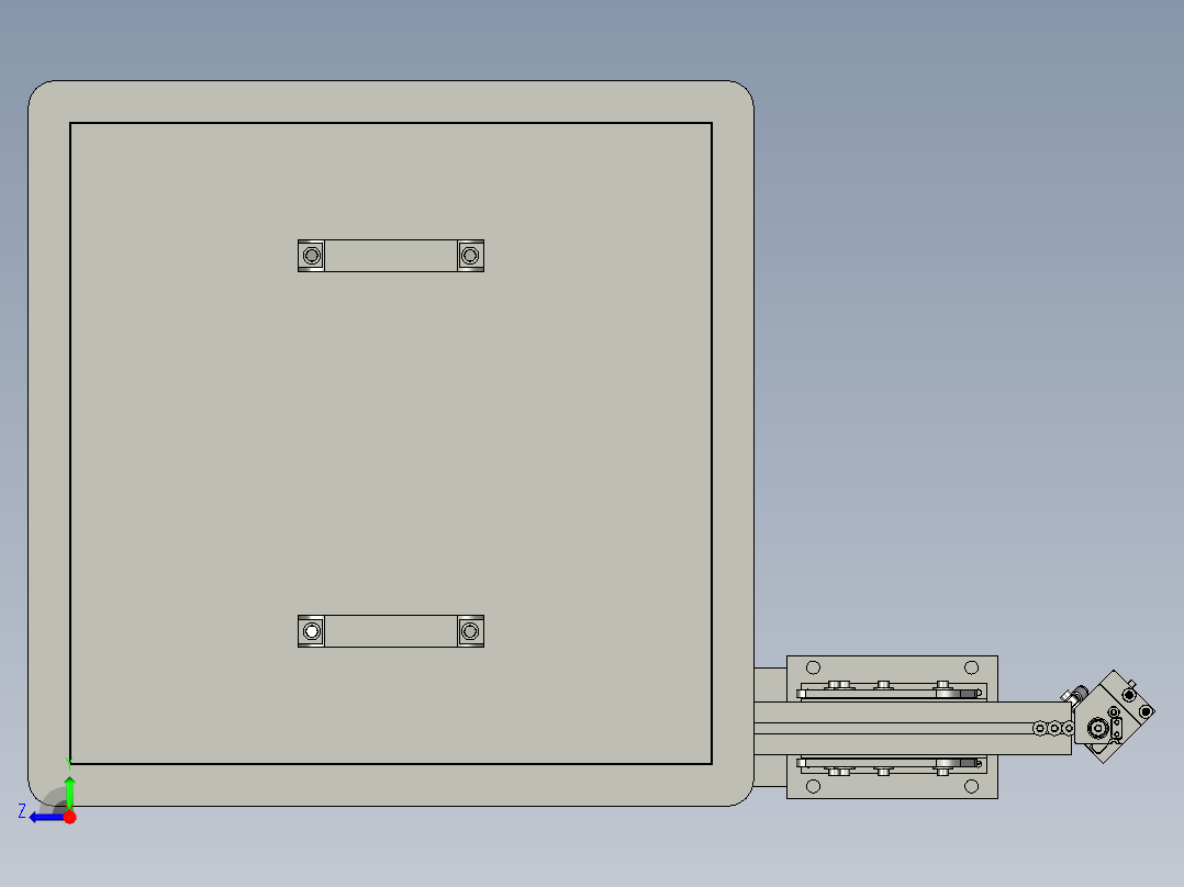BBBB-按钮分料组件右视图
