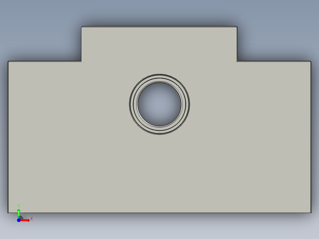 丝杠支座组件-固定侧方型-_BAS10前视图