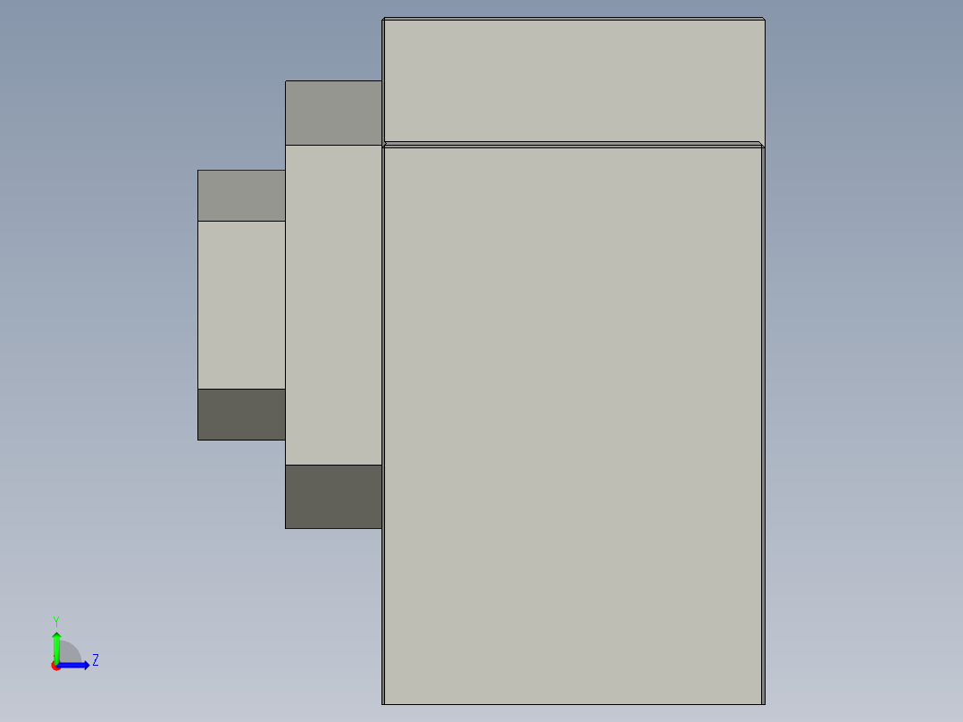 丝杠支座组件-固定侧方型-_BAS10左视图