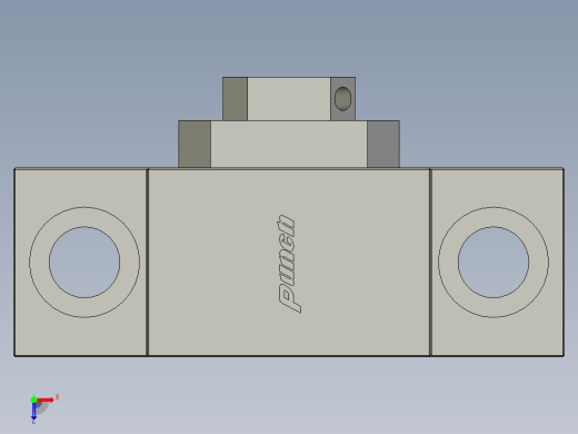 丝杠支座组件-固定侧方型-_BAS10俯视缩略图